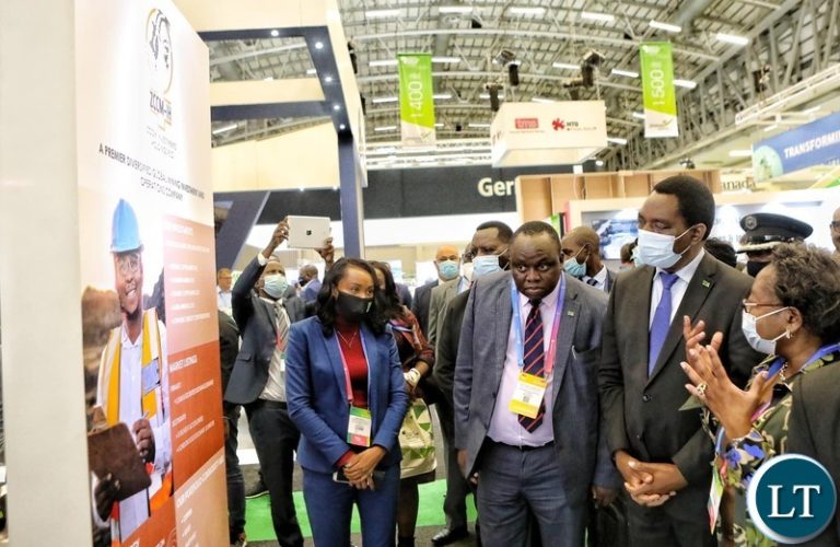 President Hichilema tours stands at ZACS