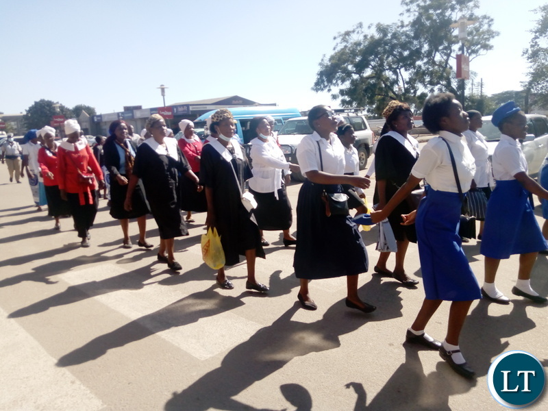 A march-past and prayers have been conducted in Ndola City on the Copperbelt against the reported case of abduction in the country.