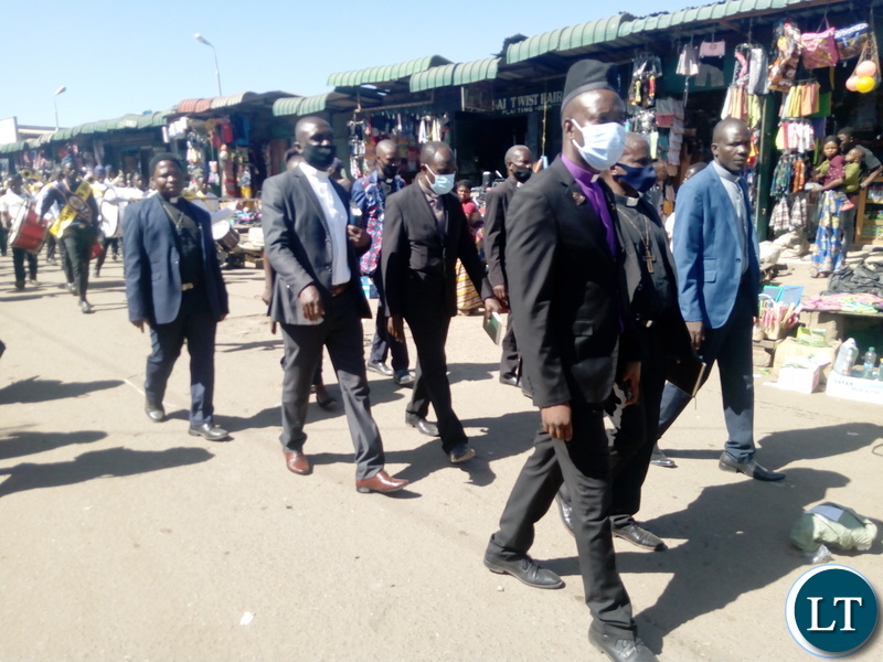 A march-past and prayers have been conducted in Ndola City on the Copperbelt against the reported case of abduction in the country.
