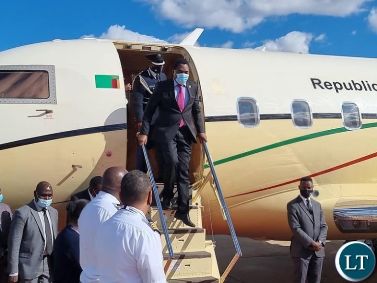 President Hichilema  in Livingstone
