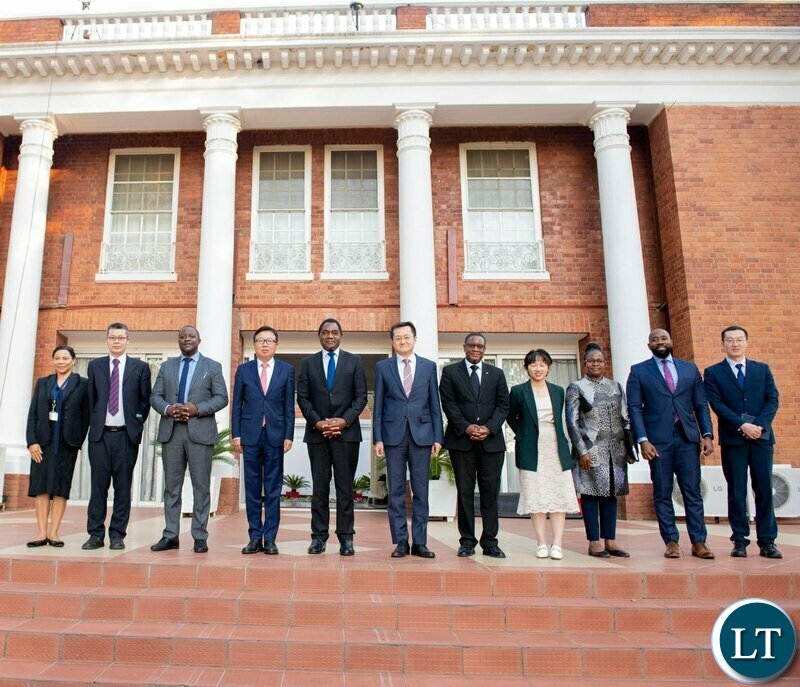 HH with the Chinese Delegation led by China’s Department of African Affairs Director-General Wu Peng