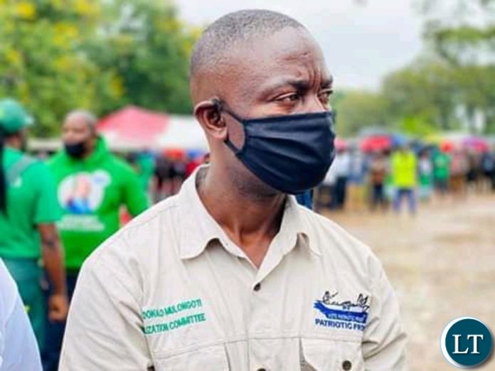 former Chingola Mayor McDonald Mulongoti