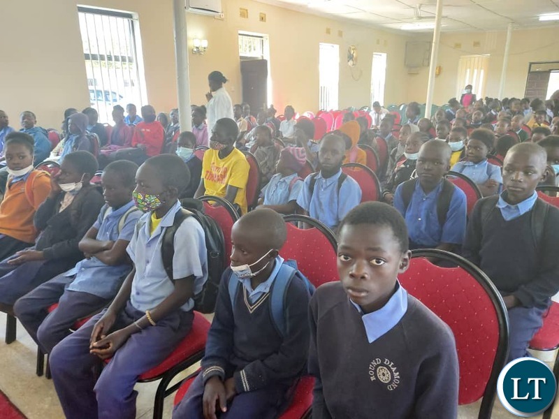 Pentecostal Believers Church Men’s Fellowship donated bags of mealie meal and assorted groceries to Luanshya's Believers Community School
