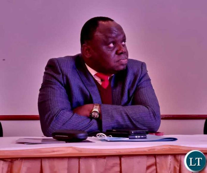Mines Minister Paul Kabuswe