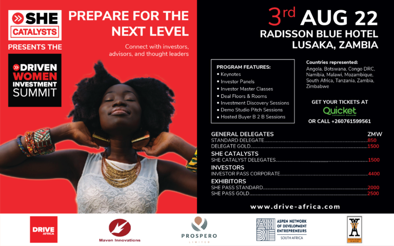 Summit Linking Women Entrepreneurs to Investors to be held in Lusaka on August 3, 2022