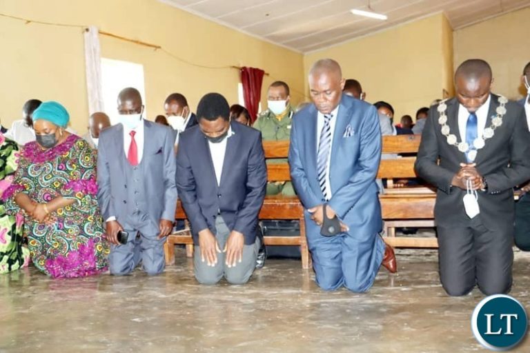 HH worships at Mansa Main Seventh Day Adventist Church