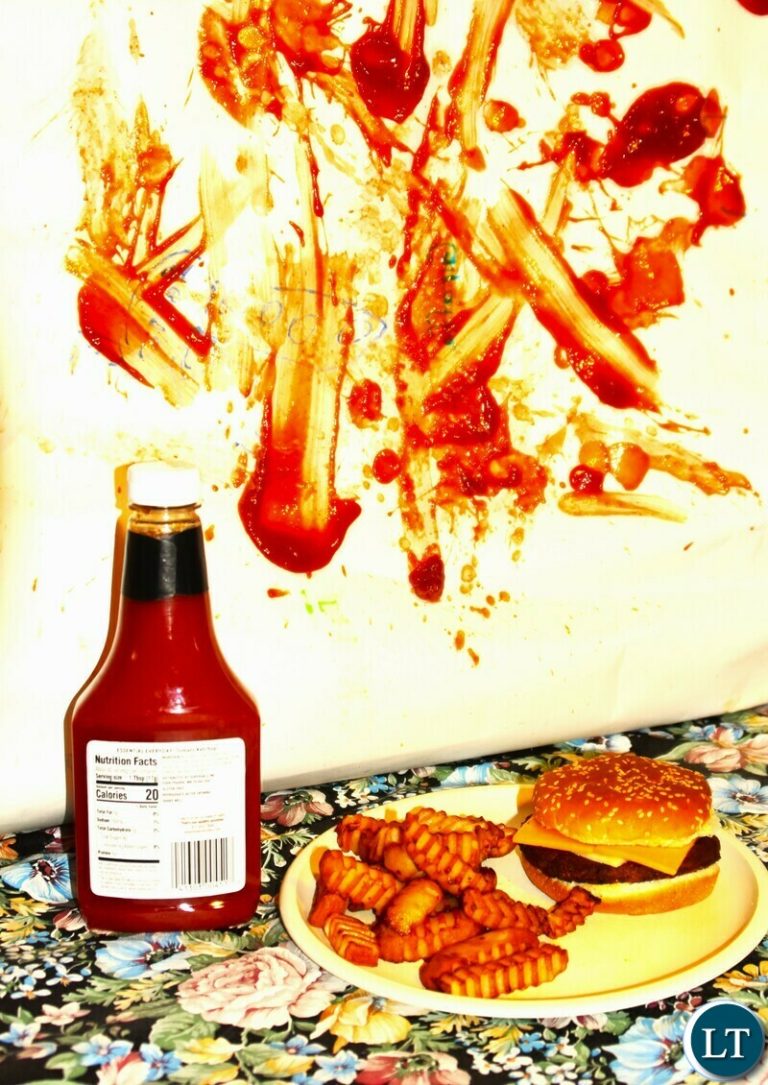 Ketchup on the White House Wall