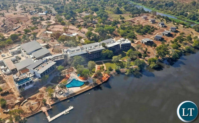 The Raddison Blu Livingstone Hotel almost complete