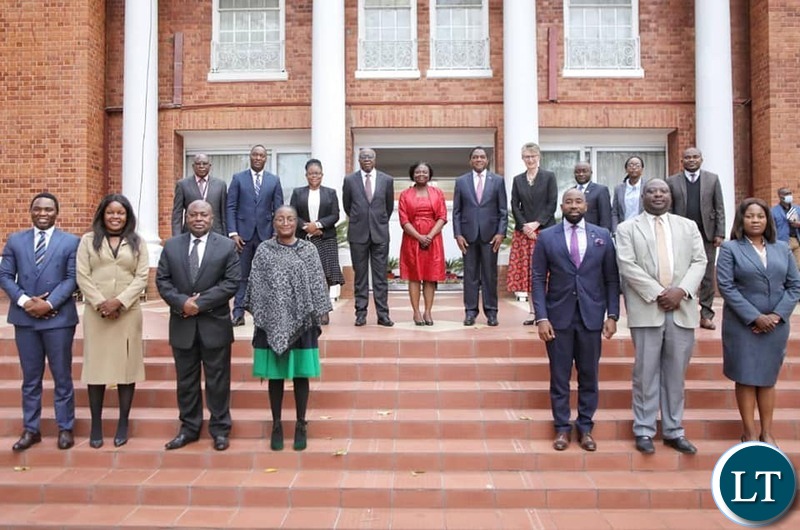 World Bank Vice President for Eastern and Southern Africa, Victoria Kwakwa and her delegation at State House