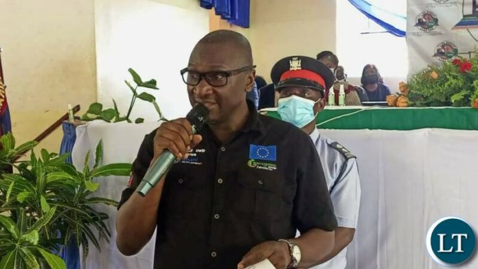 Minister of Green Economy and Environment Collins Nzovu