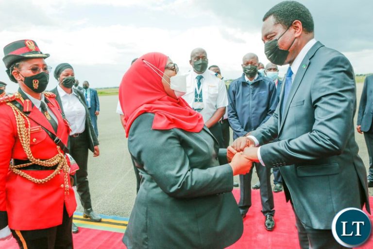 President Hichilema arrives in Tanzania