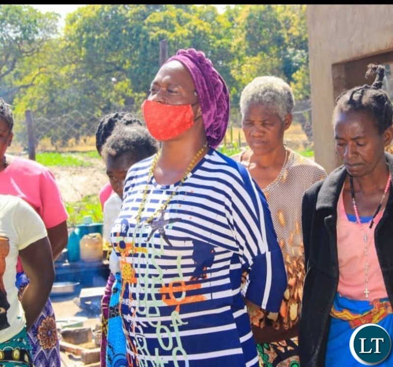 PF Deputy Secretary General Mumbi Phiri and other incarcerated old women at Mongu Prison