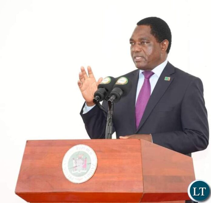 President Hakainde Hichilema speaking to Judges and other elites at State House celebrating abolishment of death penalty