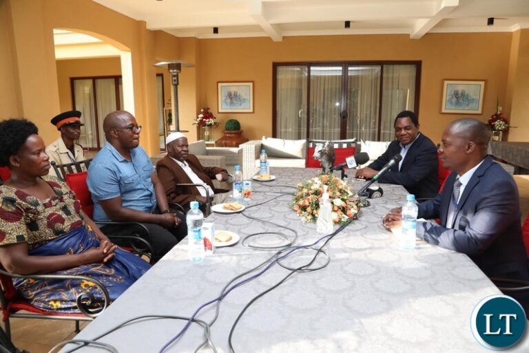 President Hakainde Hichilema Urges Traditional Leaders to Collaborate on Food Security and Climate Resilience