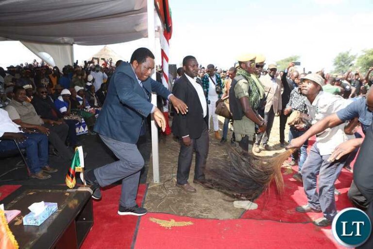 President Hichilema attends funeral of Austin Mwiinga