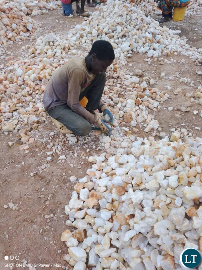Part of the mining activities in Mkushi District. Picture by the Ministry of Green Economy and Environment.
