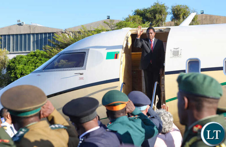 President Hakainde Hichilema departs for the UK to attend King Charles III’s coronation