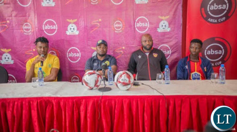 L-R- Forest Rangers captain Cedric Djeugoue, Ian Bakala, Cosma Mujika and Kelvin Mwanza in Lusaka