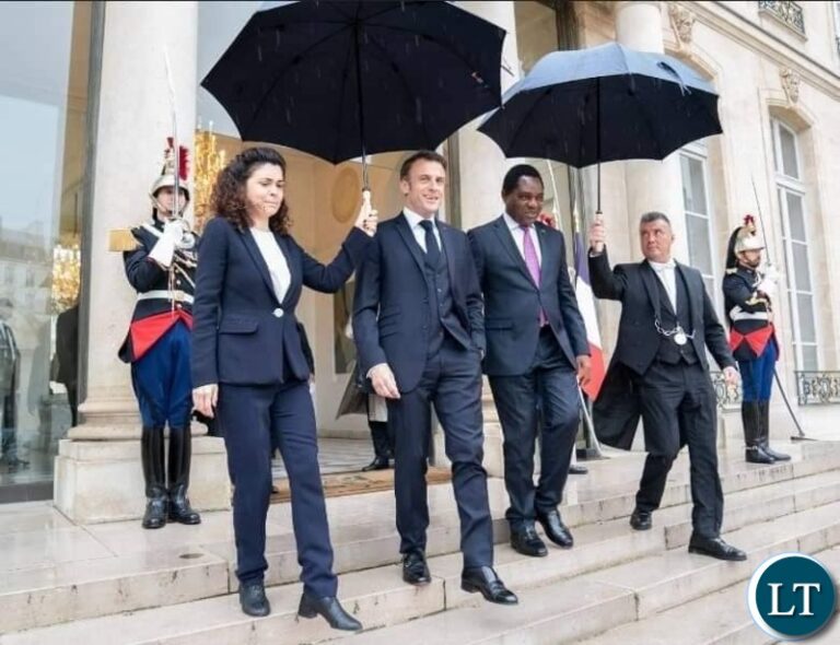 President Hichilema meets with French President Macron to discuss debt restructuring and bilateral cooperation