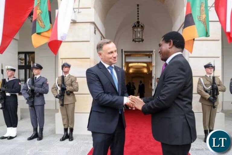 President Hichilema holds talks with Polish President Duda