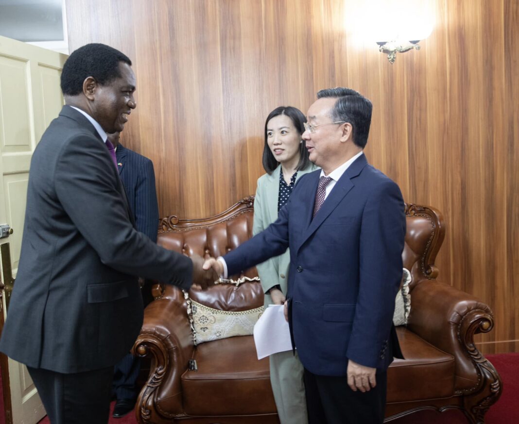 President Hichilema holds talks with Chinese Agric Minister