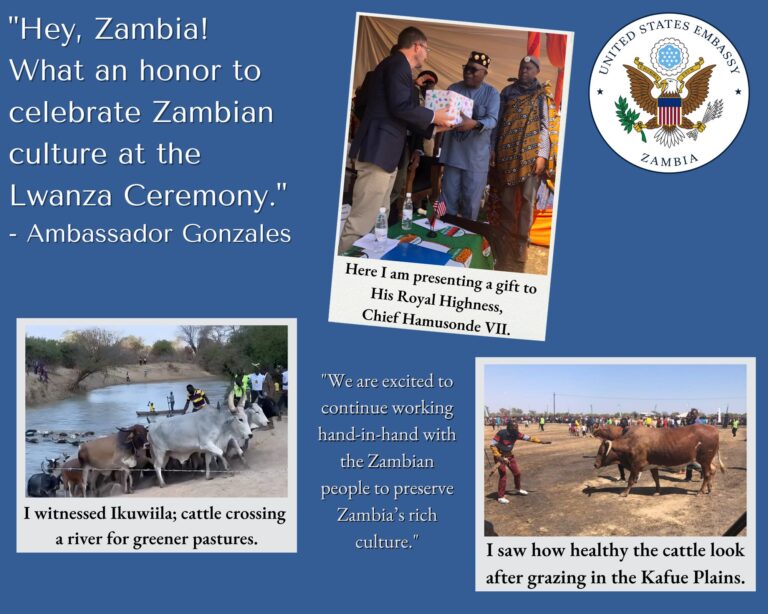 US committed to supporting Zambia’s health, education sectors – Gonzales