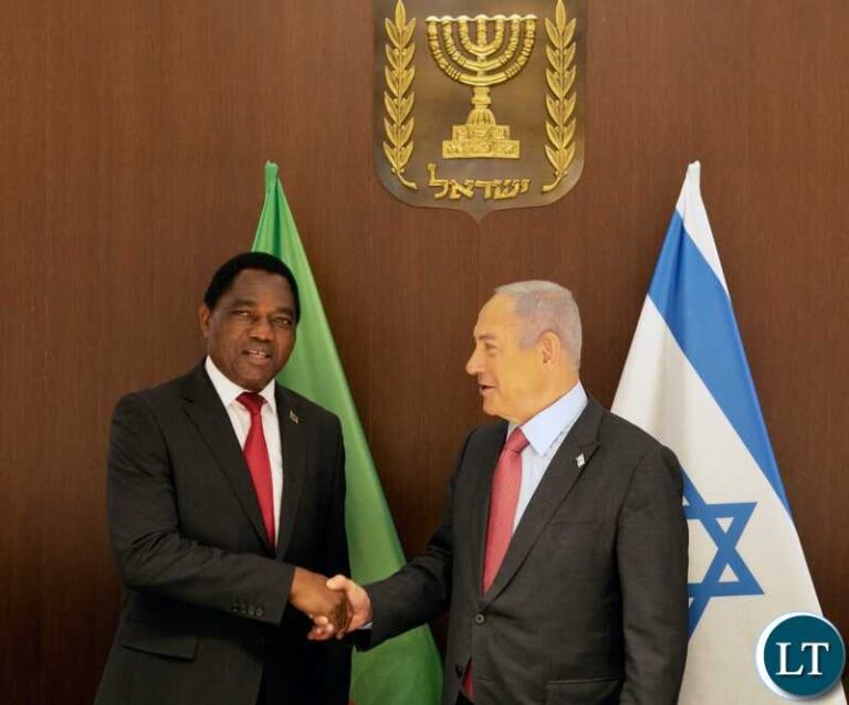 President Hakainde Hichilema meets Israeli Prime Minister Benjamin Netanyahu