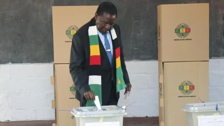 Zimbabwe’s president declared election winner, opposition rejects result
