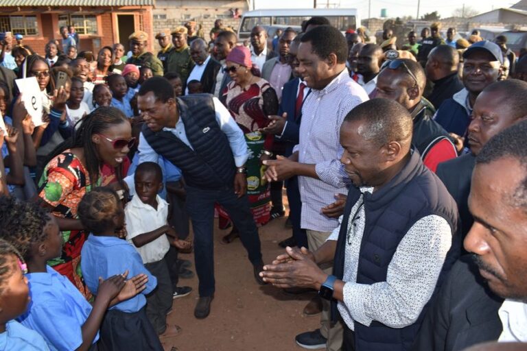 President Hichilema visits Matero After Care Center