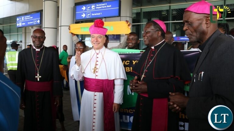 Vatican Ambassador to Zambia, Archbishop Gian Luca Perici, Arrives in Lusaka to Assume Duties