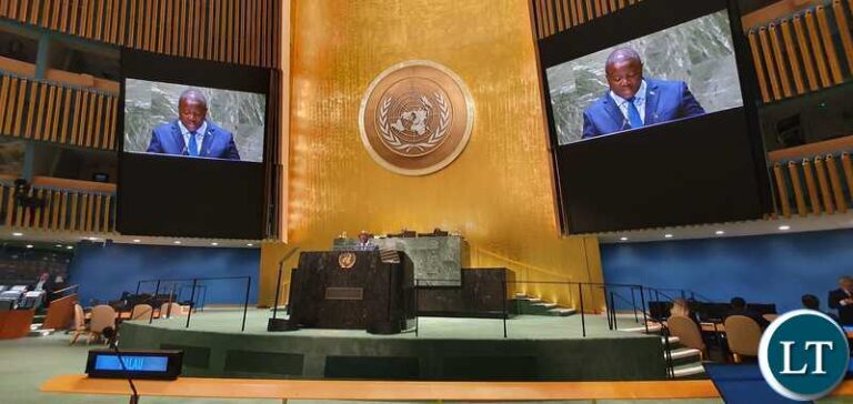 Zambian Foreign Affairs Minister Addresses United Nations General Assembly on Global Challenges