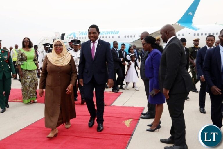 Tanzanian President Samia Suluhu Hassan Arrives in Zambia for State Visit