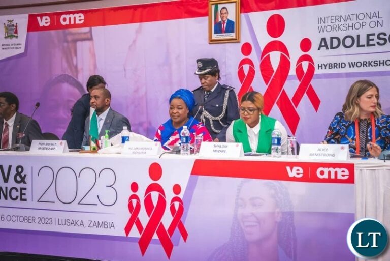 First Lady Opens International Workshop on HIV and Adolescence 2023 in Lusaka