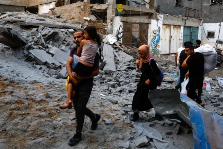 Gaza Residents Flee as Israel Intensifies Warnings of Imminent Offensive