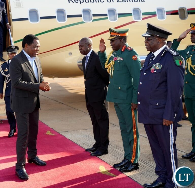 President Hichilema Concludes Successful Saudi-African Summit, Returning to Zambia