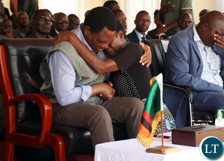 President Hichilema Joins Mourners to Bid Farewell to His 102 year old Uncle