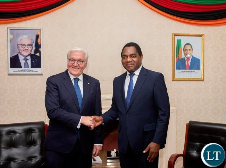 President Hichilema  Welcomes German President Dr. Frank-Walter Steinmeier for Bilateral Talks