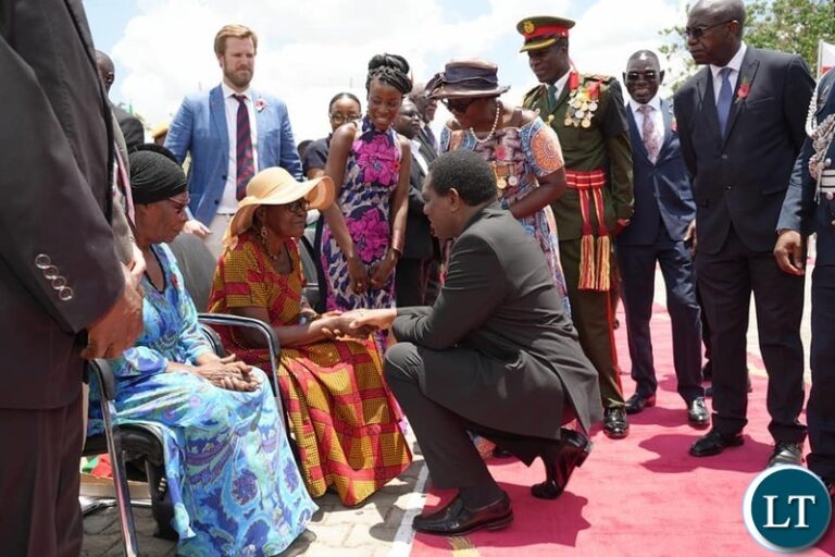 President Hichilema Leads National Commemoration at Lusaka’s Cenotaph on Remembrance Sunday