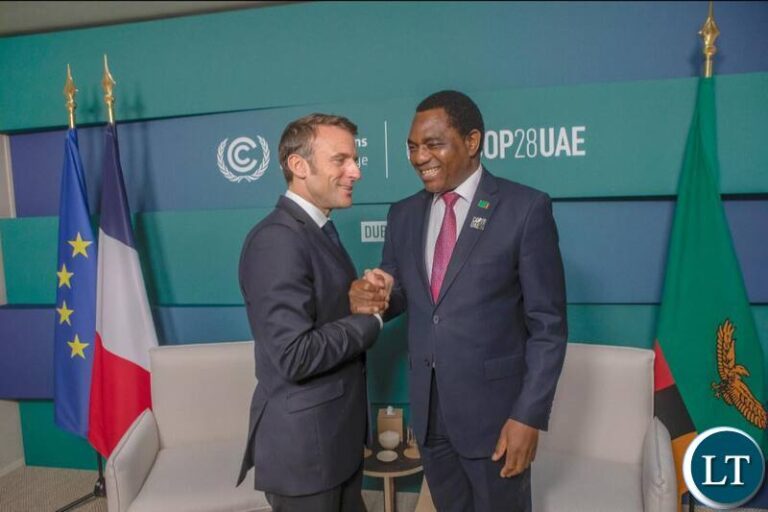 President Hakainde Hichilema Holds Bilateral Talks with French President Macron and Chinese Vice Premier Ding Xuexiang