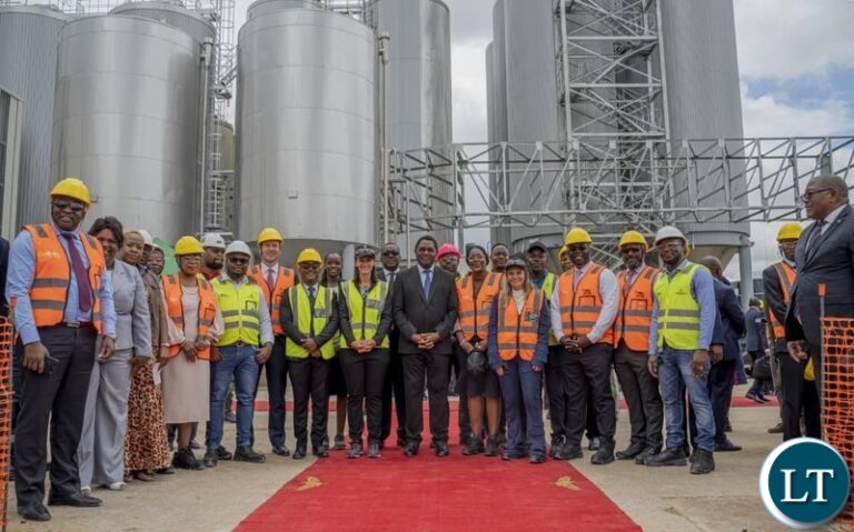 President Hichilema Urges Respect for Investors as He Inaugurates Upgraded Zambian Breweries Plant