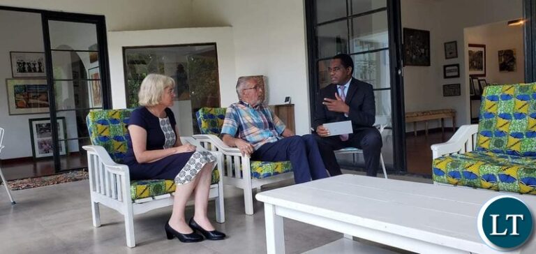 President Hichilema Pays Courtesy Visit to Former Vice President Guy Scott