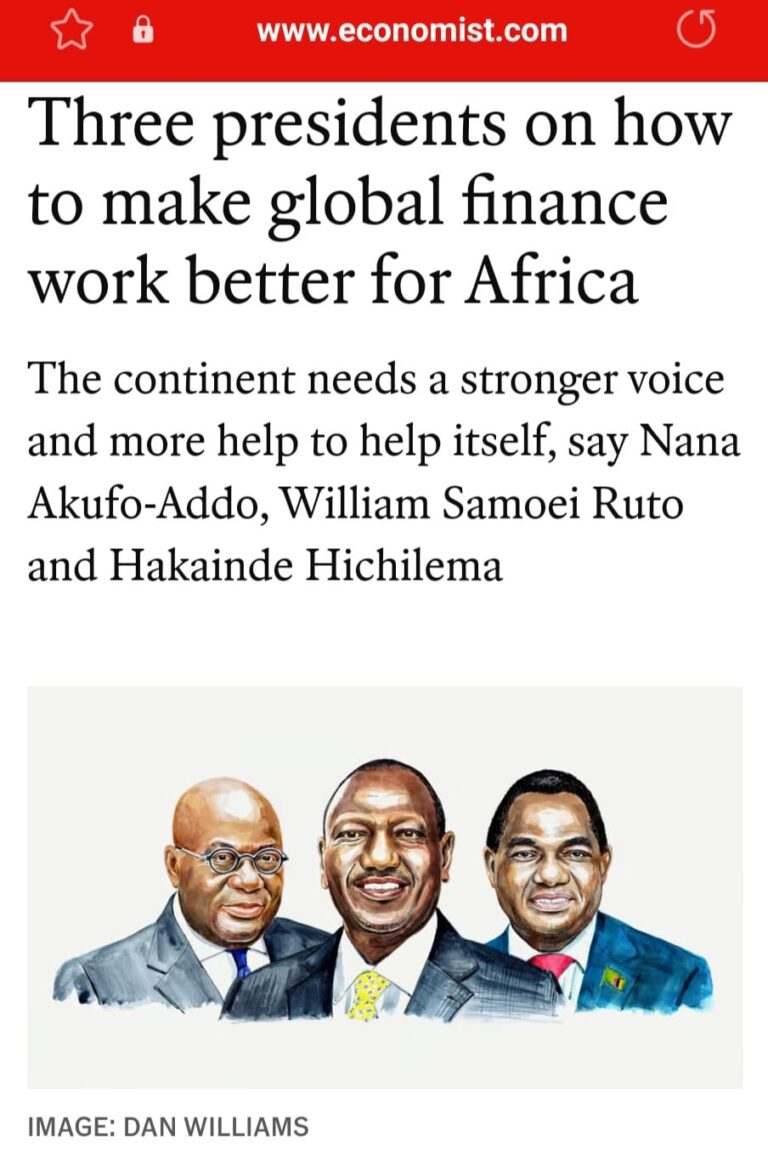 The need to reform the global financial system that must treat Africa fairly.