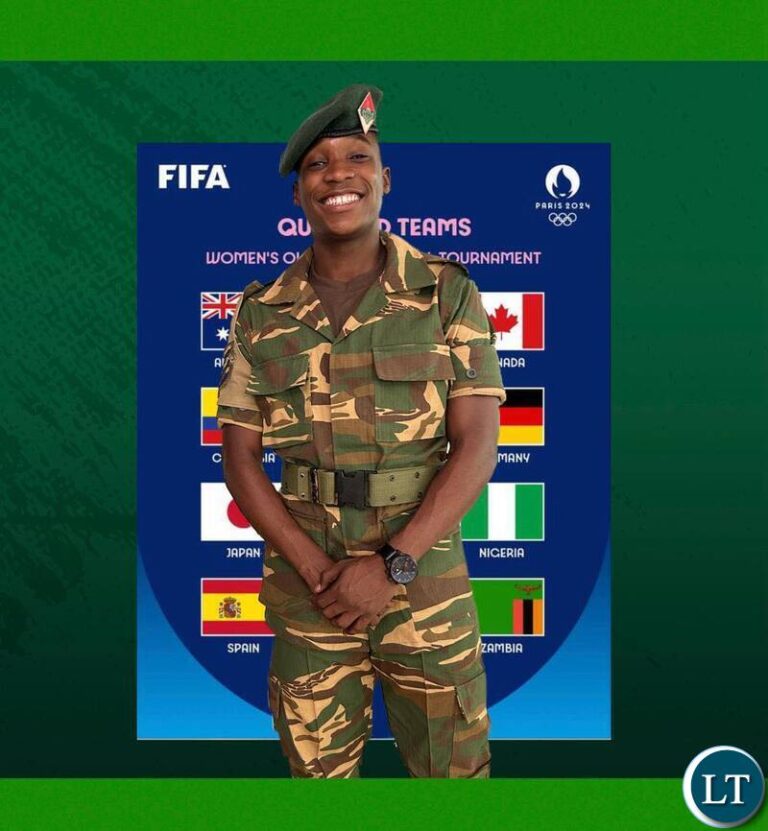 Zambia Army Commander promotes Copper Queens Captain Barbara Banda