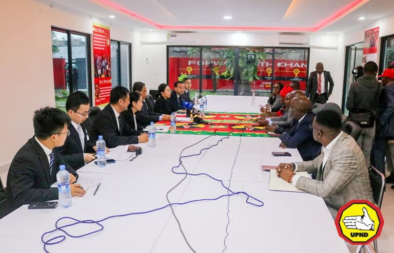 UPND Secretary General Expresses Gratitude to Chinese Communist Party for Strengthening Relations