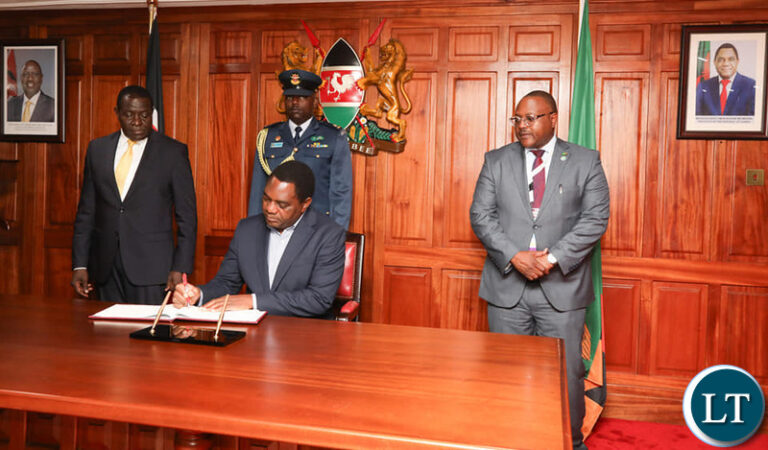 President Hichilema arrives in Nairobi For The Africa Fertiliser And Soil Health Summit