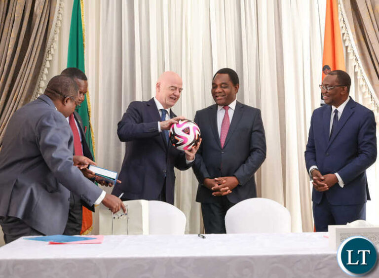 Zambia Hosts FIFA President Gianni Infantino for Historic Visit