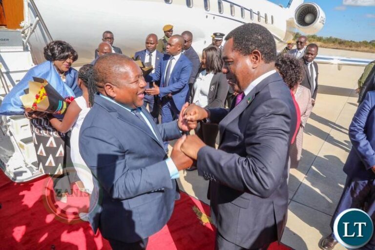 President Hichilema Confers With His Mozambican Counterpart