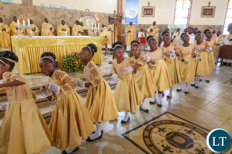 President Hichilema Joins Zambian Diocesan Catholic Clergy in Kabwe