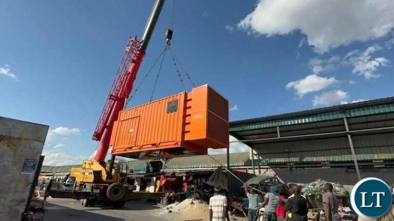 ZESCO Begins Diesel Generator Installation in Lusaka Markets Amid Energy Crisis