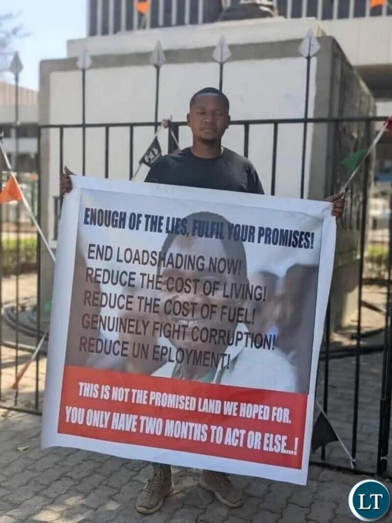 Reminding the president to fulfil campaign promises is now an offence in Zambia